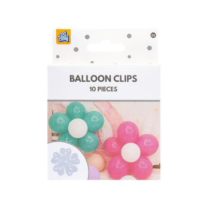 Clips para globos blancos