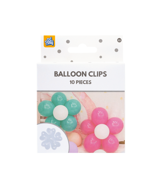 Clips para globos blancos