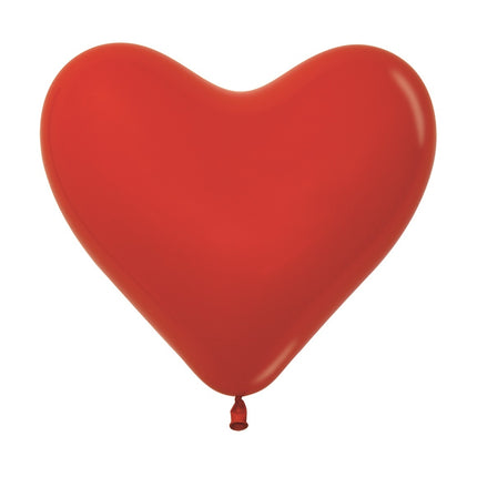 Globos Corazón Rojo 30cm 50pcs