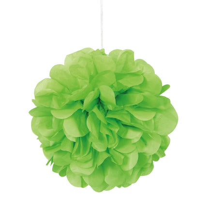 Pompón Verde Lima 20cm 3pcs