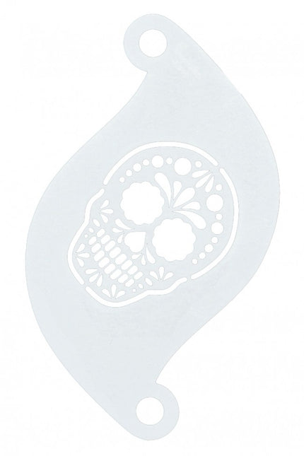 Plantilla Maquillaje Blanco Calavera