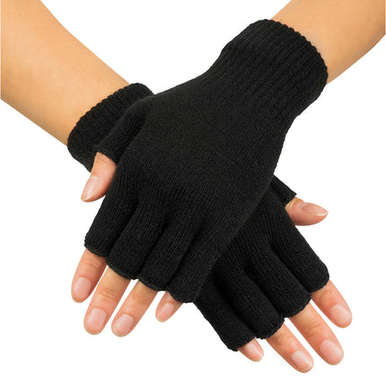 Guantes Sin Dedos Negro