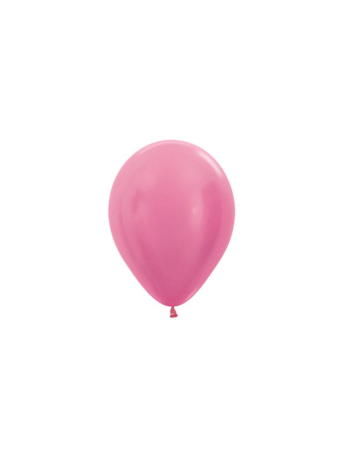 Globos Perla Fucsia 12cm 50pcs