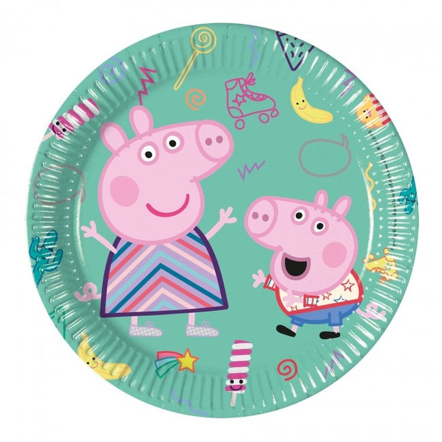 Platos Peppa Pig 20cm 8pcs