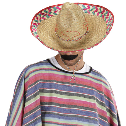 Sombrero Mexicano de Colores 52cm