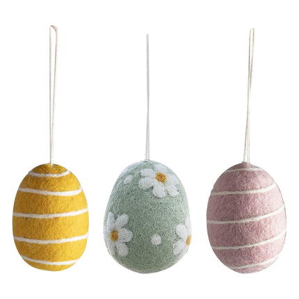 Pascua Colgante Decoración Huevos de Pascua 3pcs