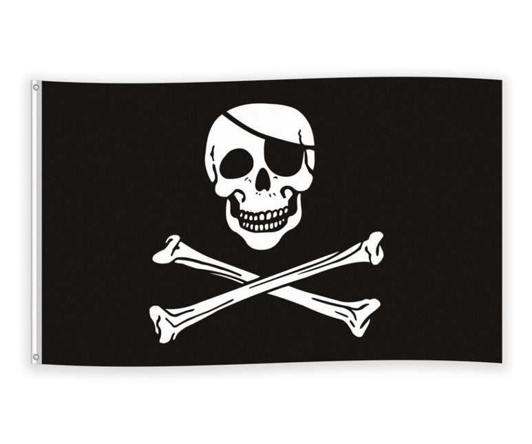 Bandera Negra Piratas 1,5 m