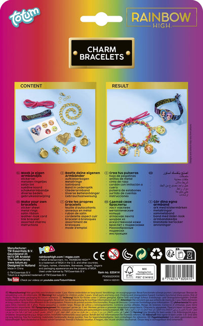 Set de pulseras altas arco iris