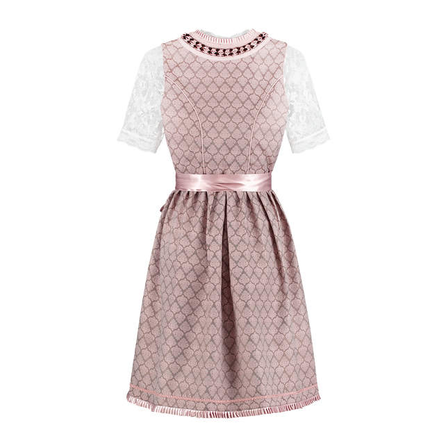 Vestido Dirndl Rosa Oktoberfest Mujer 2 Piezas