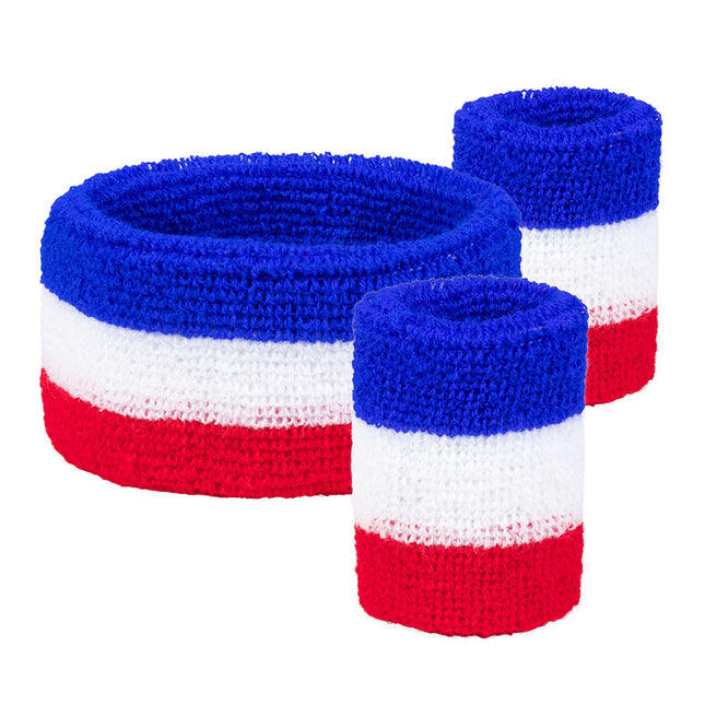 Bandas de sudor Francia 3pcs