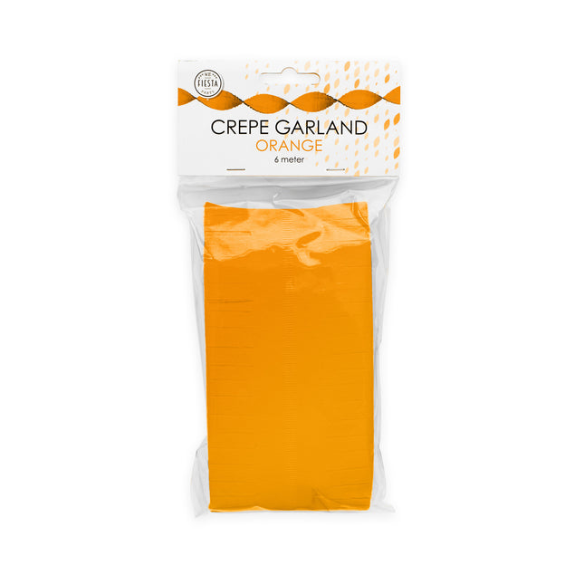 Guirnaldas Naranja Crepe 6m