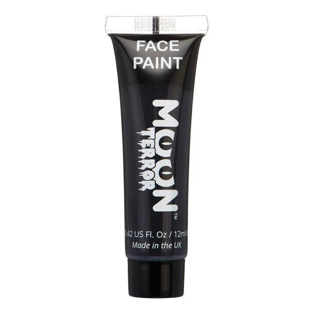 Moon Terror Pintura Facial Halloween Negro Medianoche 12ml