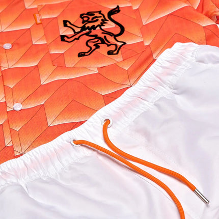 Camiseta de Fútbol Naranja Campeonato de Europa 1988 Oposuits