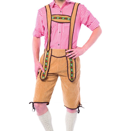 Lederhosen Lang Marrón