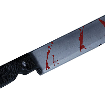 Machete Falso De Halloween Con Sangre 45cm