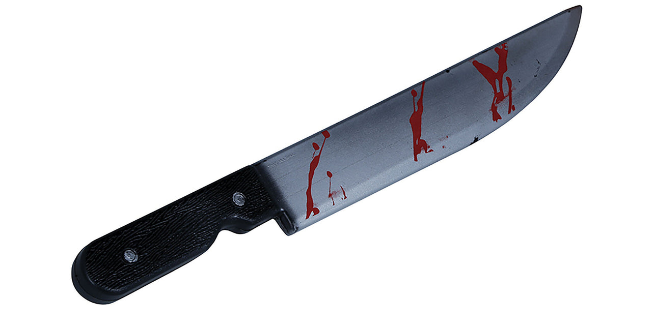 Machete Falso De Halloween Con Sangre 45cm