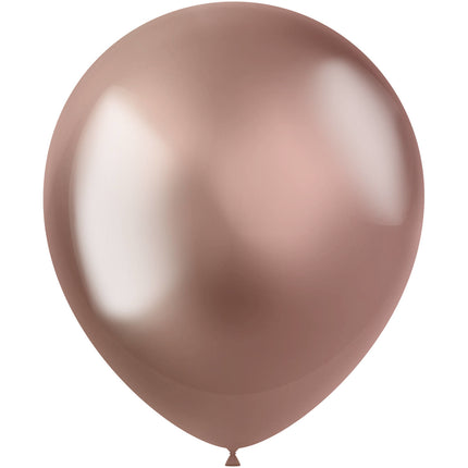 Globos Oro Rosa Cromados 33cm 50pcs