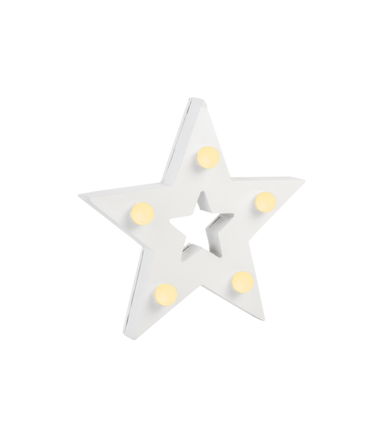 Estrella de luz blanca