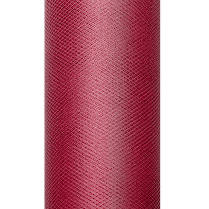 Rollo Tul Rojo Burdeos 15cm 9m