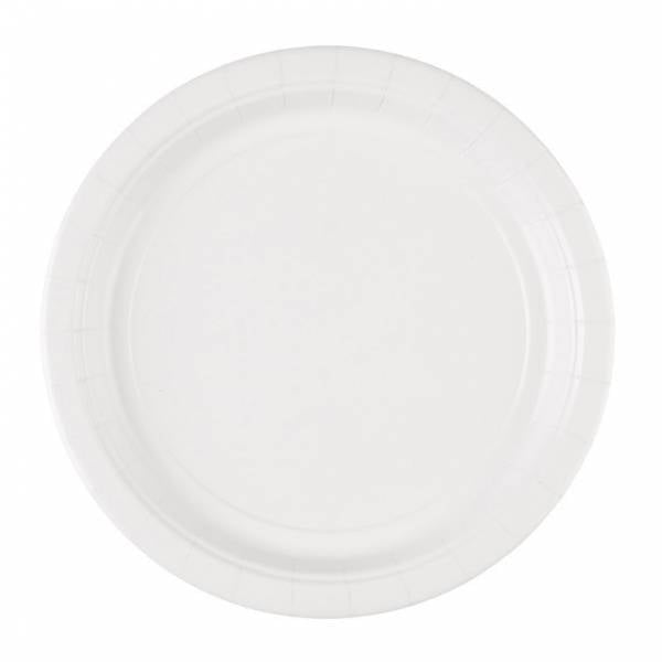 Platos Blancos 23cm 8pcs