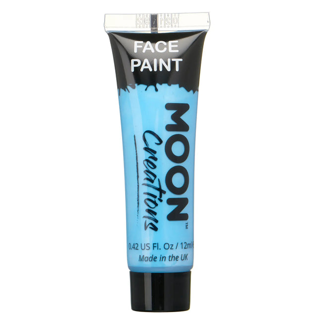 Moon Creations Pintura facial azul claro 12ml