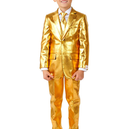 Traje Dorado Niño OppoSuits