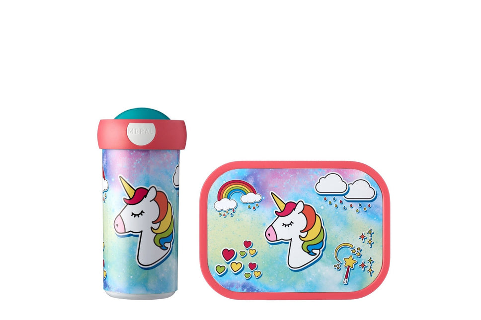 Lunchset Campus Taza + Fiambrera Unicornio