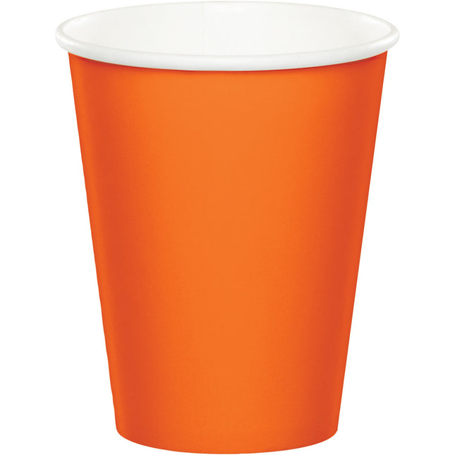 Vasos de naranja 256 ml 24 unidades