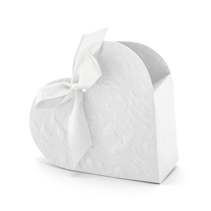 Cajas de regalo Corazón Blanco 10cm 10uds