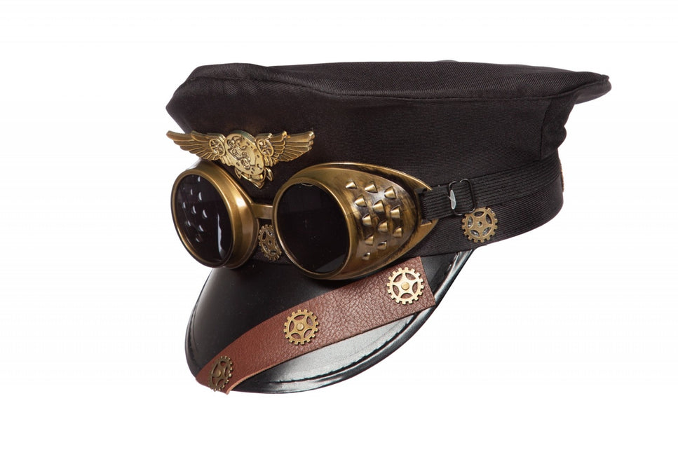 Gorra Steampunk Con Gafas