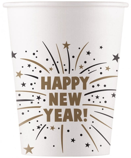 Tazas Feliz Año 200ml 8ud