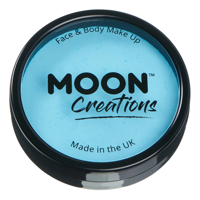 Moon Creations Pro Face Paint Cake Pots Azul Claro 36g