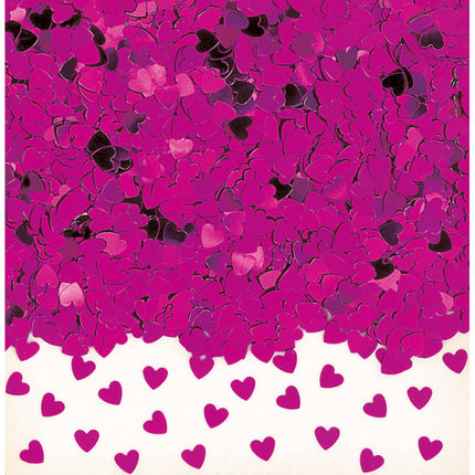 Corazones Confeti Fucsia 14g