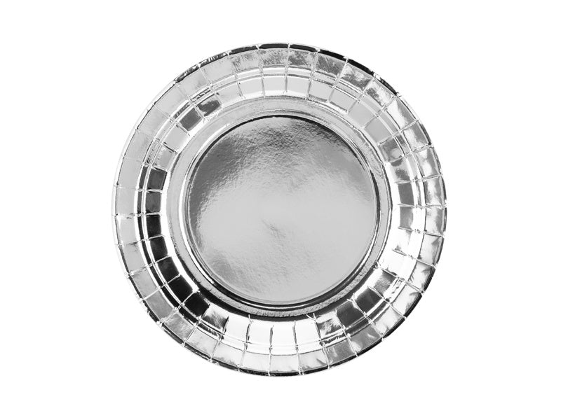 Platos de plata 18cm 6pcs