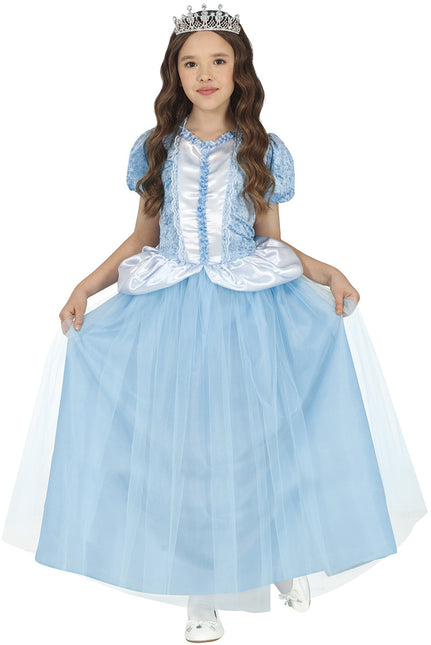 Vestido Princesa Niña Azul