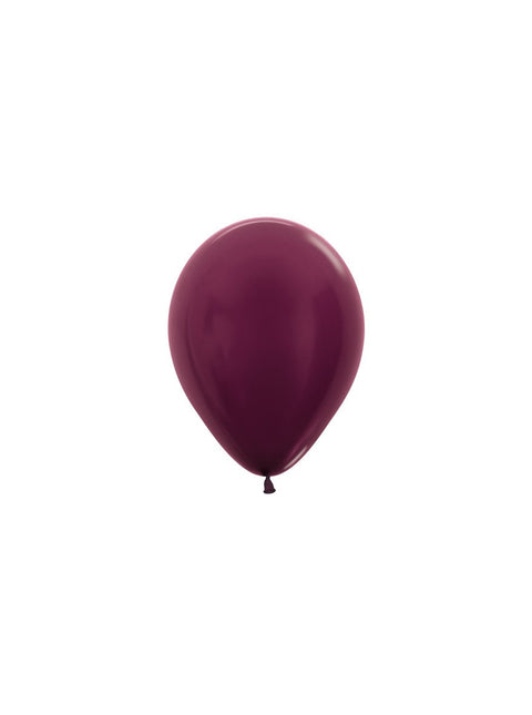 Globos Metálicos Borgoña 12cm 50pcs