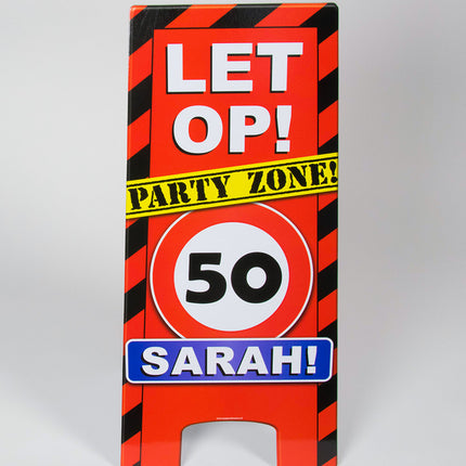 Sarah Señal de advertencia 50 años 62,5cm