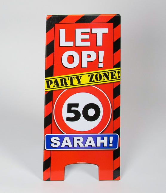 Sarah Señal de advertencia 50 años 62,5cm