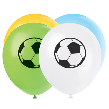 Globos de Fútbol de Colores 30cm 8pcs