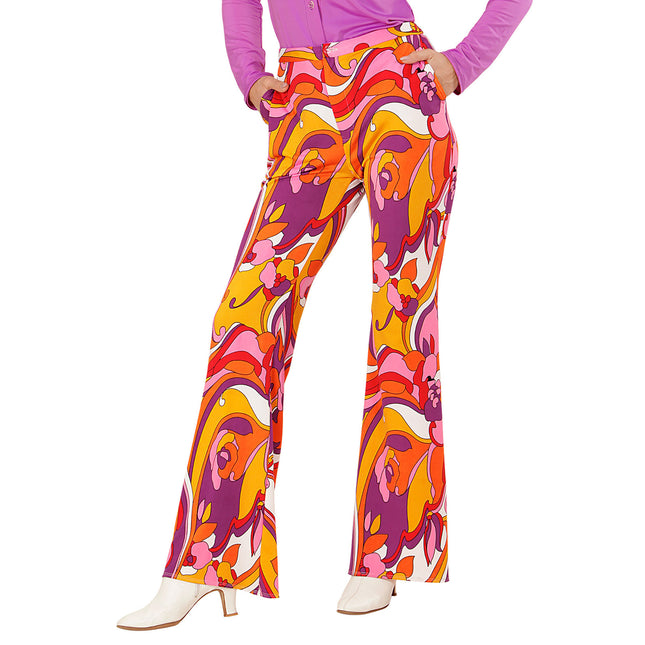 Pantalones Disco 70S Color Mujer