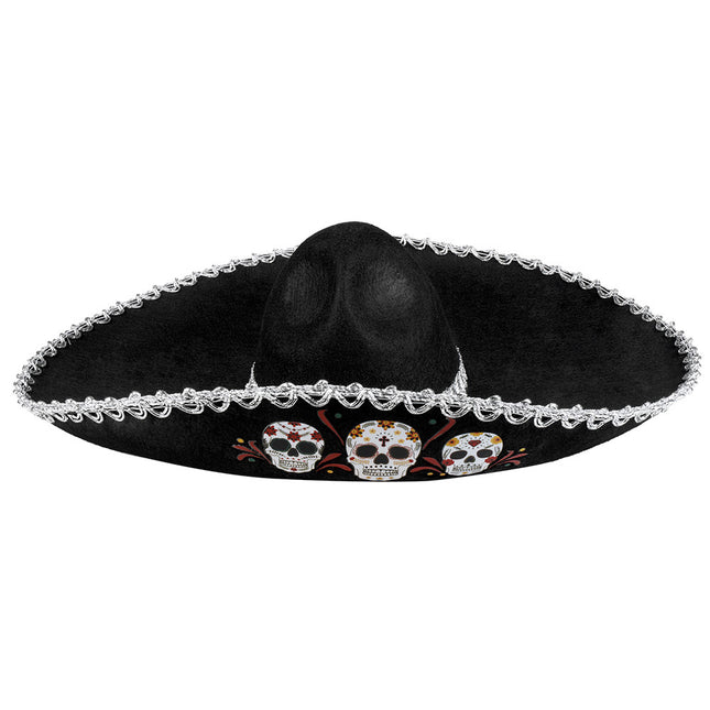 Sombrero de Halloween Calaveras 56cm