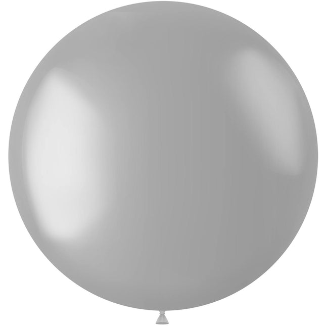 Globo Plata Metálico Moondust Silver 80cm