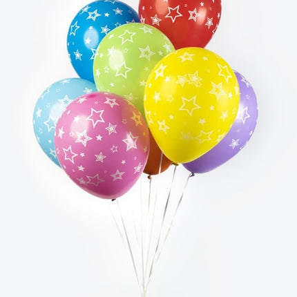 Globos de Estrellas de Colores 30.5cm 8pcs