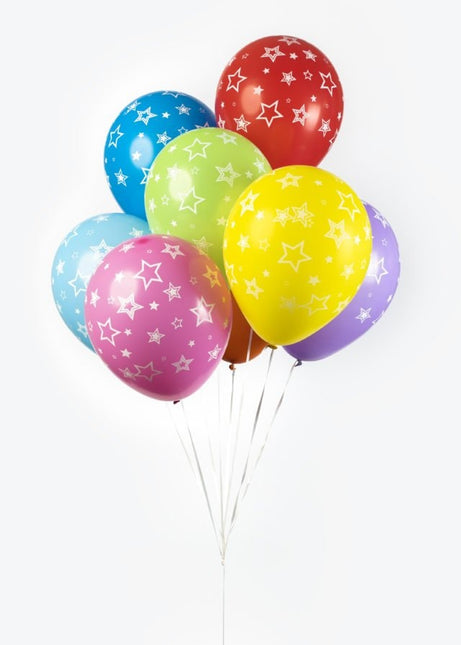 Globos de Estrellas de Colores 30.5cm 8pcs