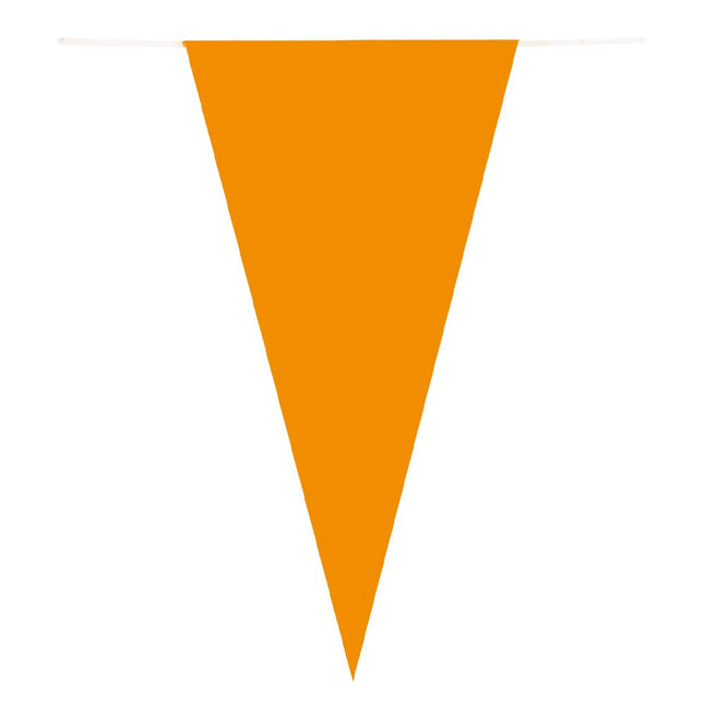 Línea de bandera naranja Papel 10m