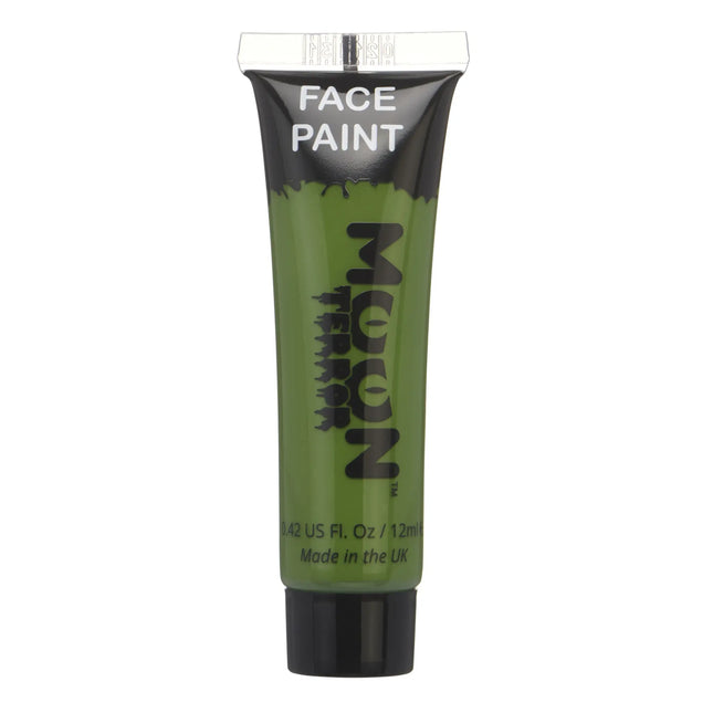 Moon Terror Halloween Pintura Facial Zombie Verde 12ml