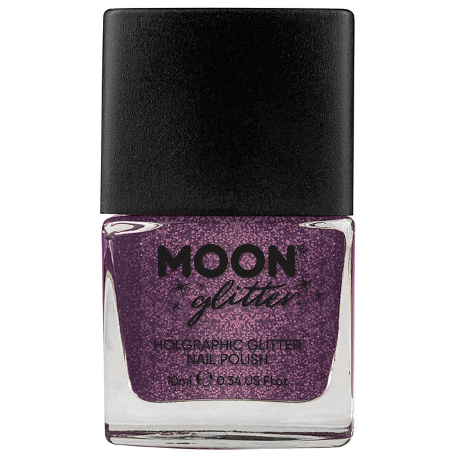 Esmalte de uñas holográfico Moon Glitter Fucsia 14ml