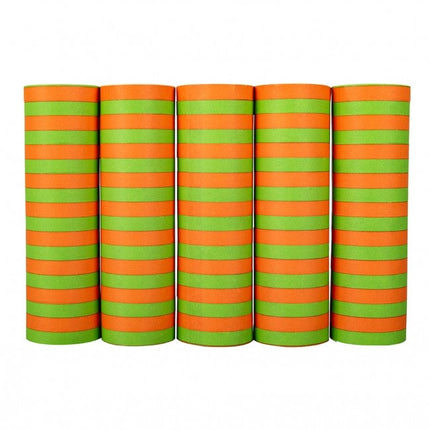 Serpentina Verde Naranja 5 rollos 4m