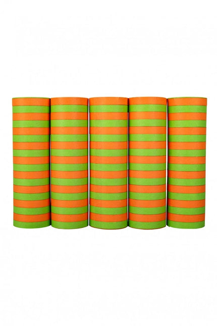 Serpentina Verde Naranja 5 rollos 4m