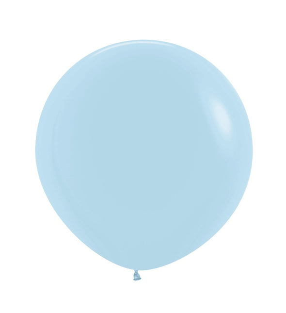 Globos Azul Mate Pastel 61cm 10pcs